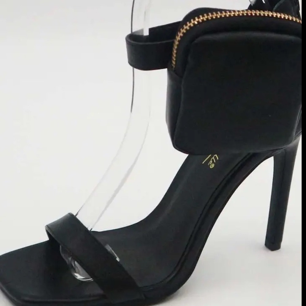 Anne Michelle Black High Heels with Pouch; Y2K,‎ cosplay